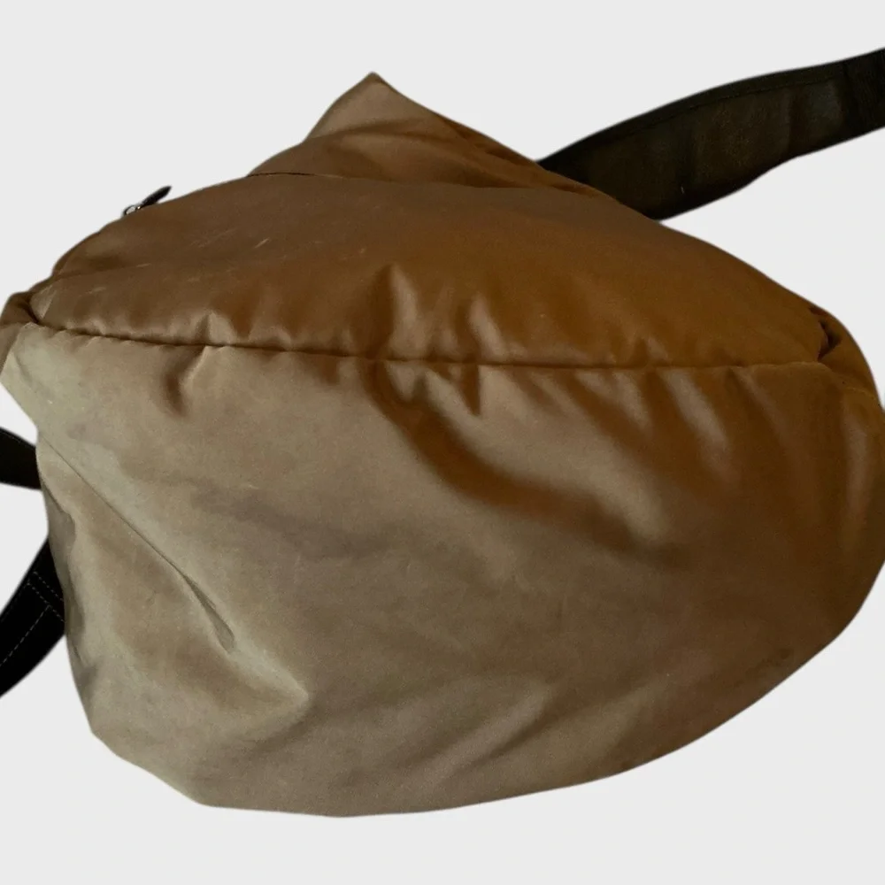 L.L. Bean AmeriBag Sling Backpack Brown Healthy Back Bag USA